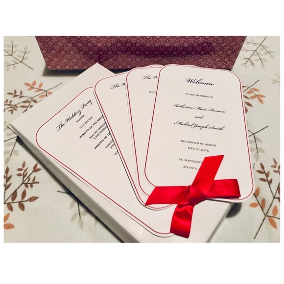 👛 40-Count DIY Printable Wedding Program Kit - Picture 2 of 7